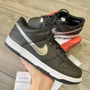 Nike Dunk Low Black Silver 75th Anniversary Spurs GS 6.5Y/8W